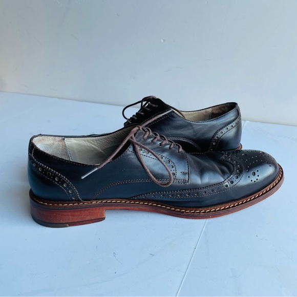 Beckett Simonon Men 12 D Brown Kent Wingtip Brogue Oxford Dress Shoes Longwing - Picture 8 of 12